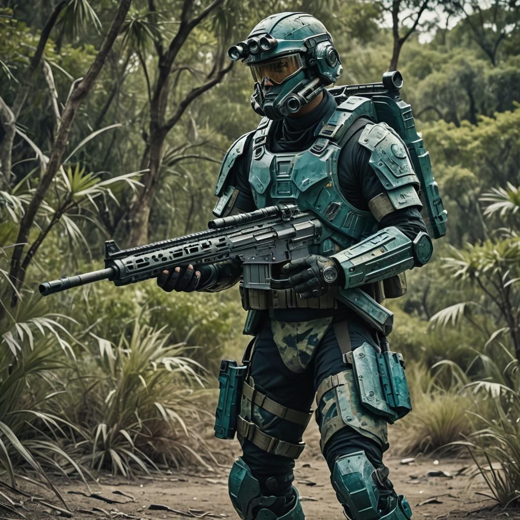 Sci-fi, Hispanic male, mid 20’s, tall, Elizabethian light ar...