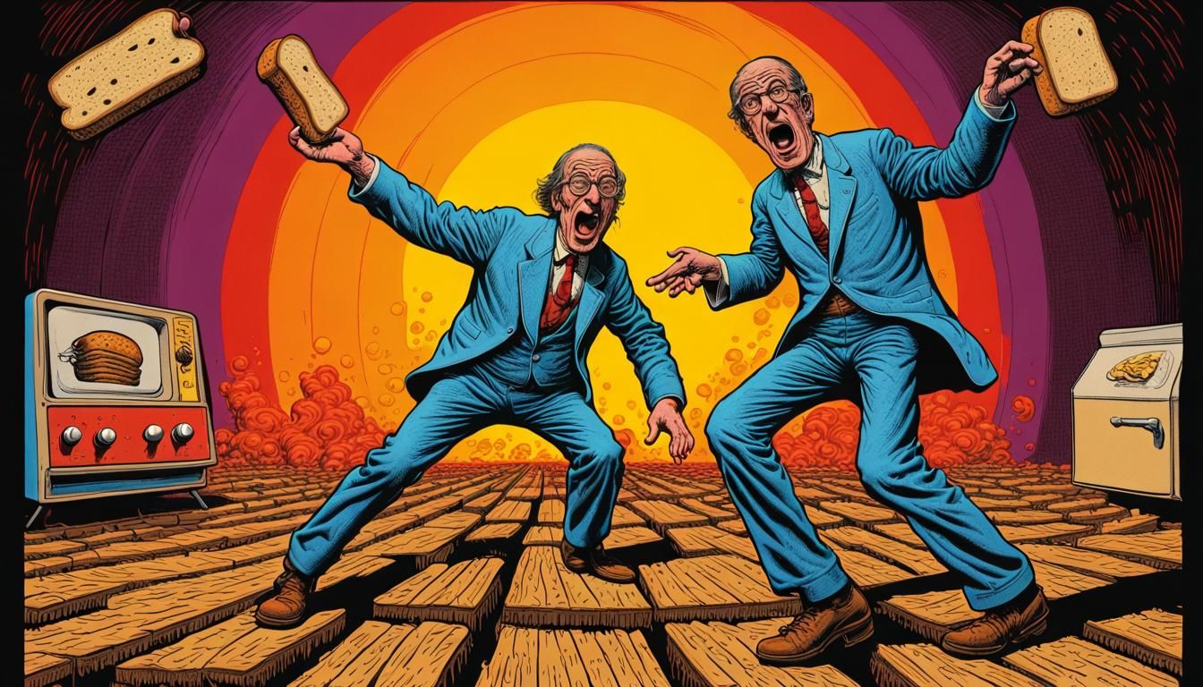 Butlers Dancing with Toast