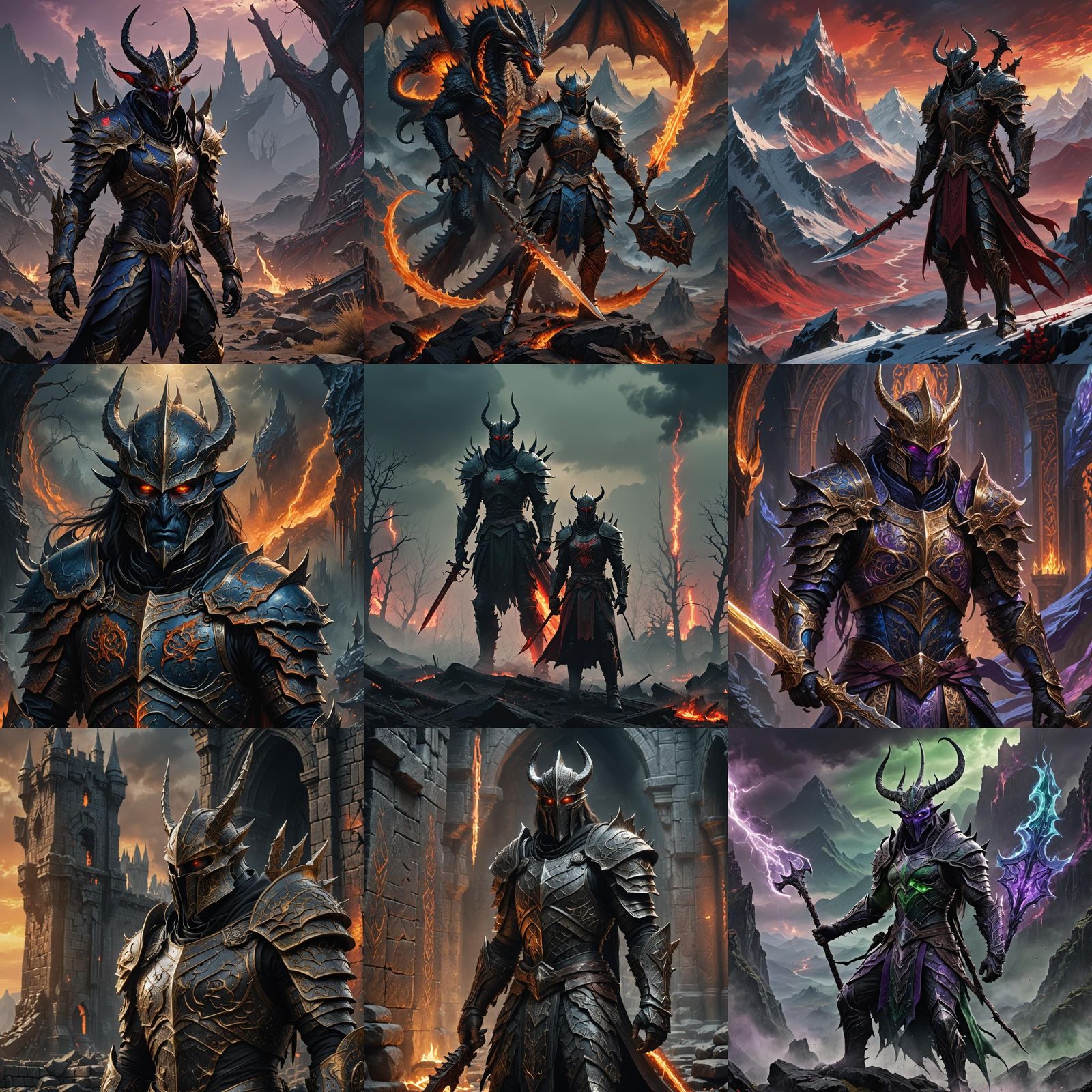 Daedric Prince Ready for War: Fantasy Concept Art
