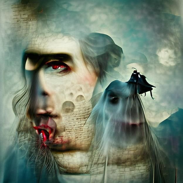 Gothic Vampire Hunter in Shadow