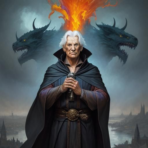 Raistlin Majere: Wizard and Demon in Expressionist Art