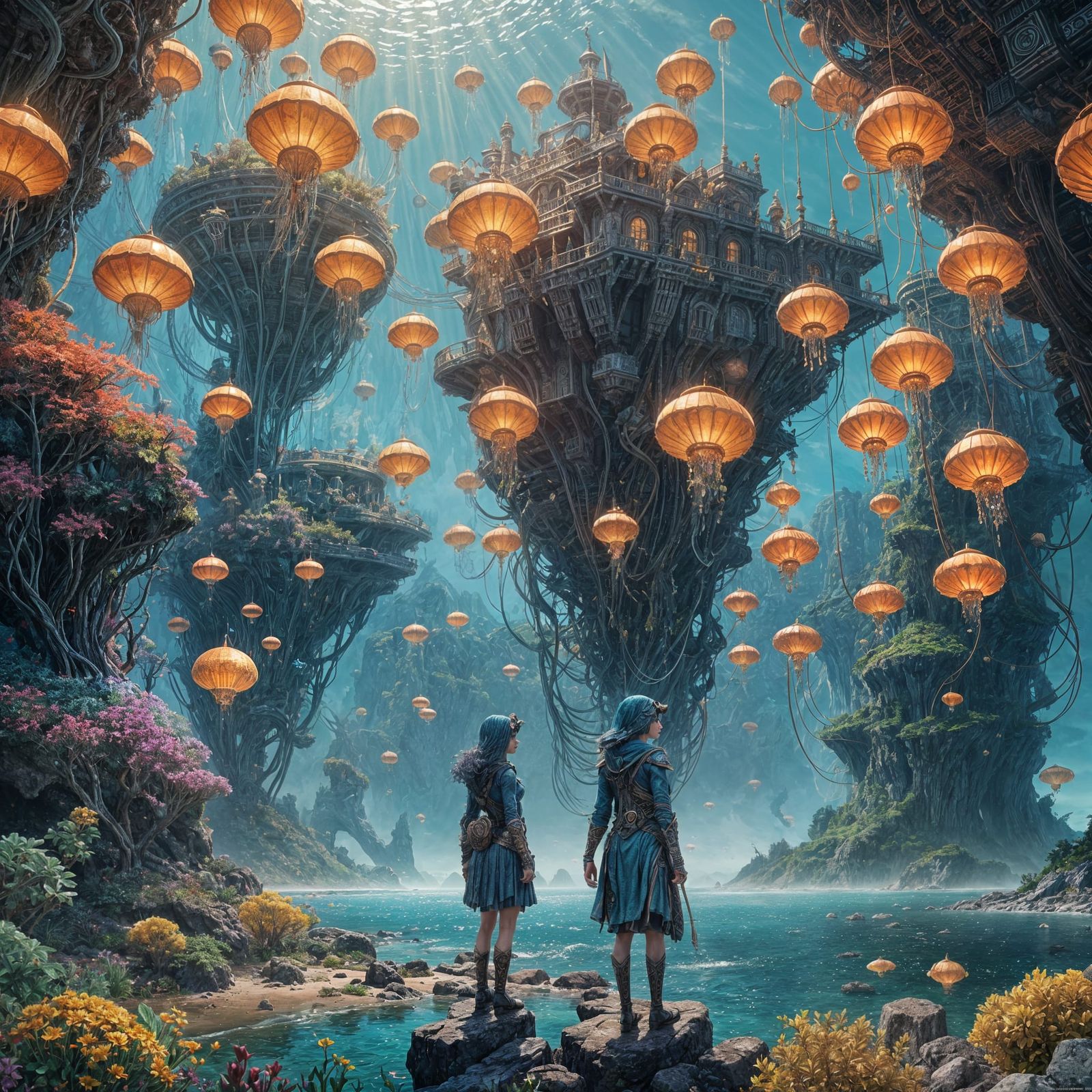 Detailed Matte Painting: Woman of the Seas