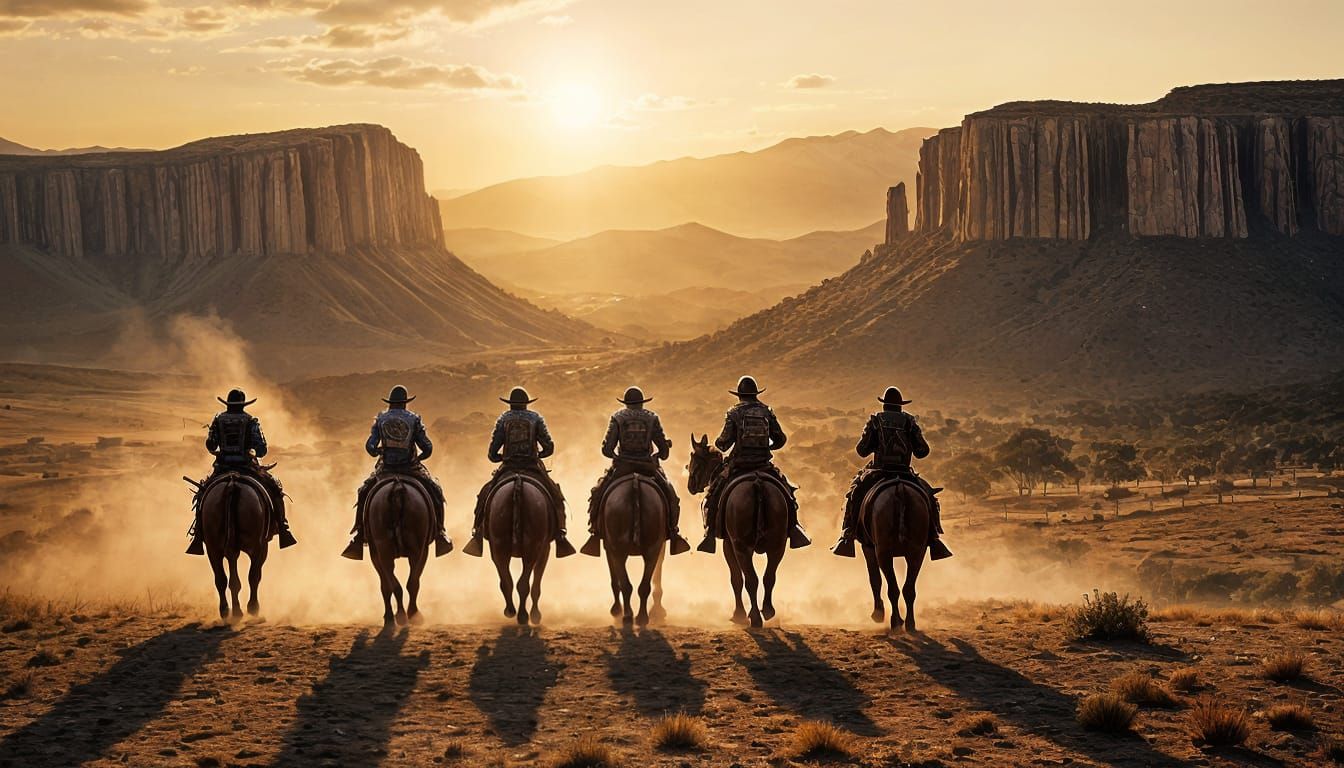 Epic Digital Painting of the Wild West Conquest