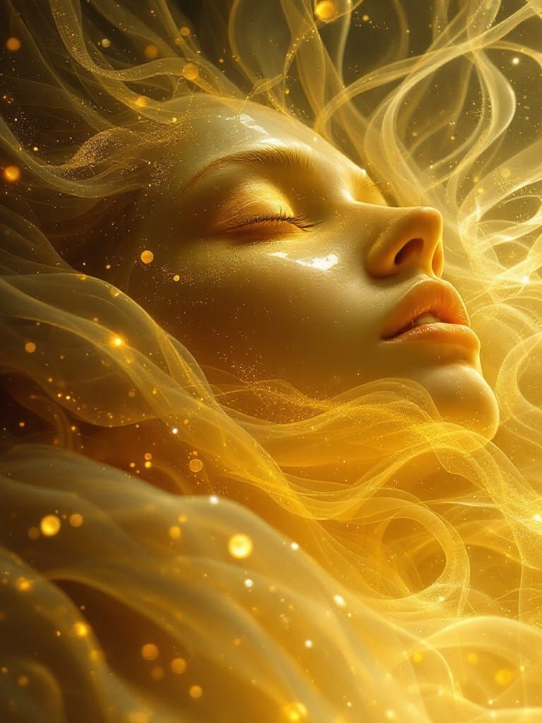 Luminescent Waves in Surreal Style