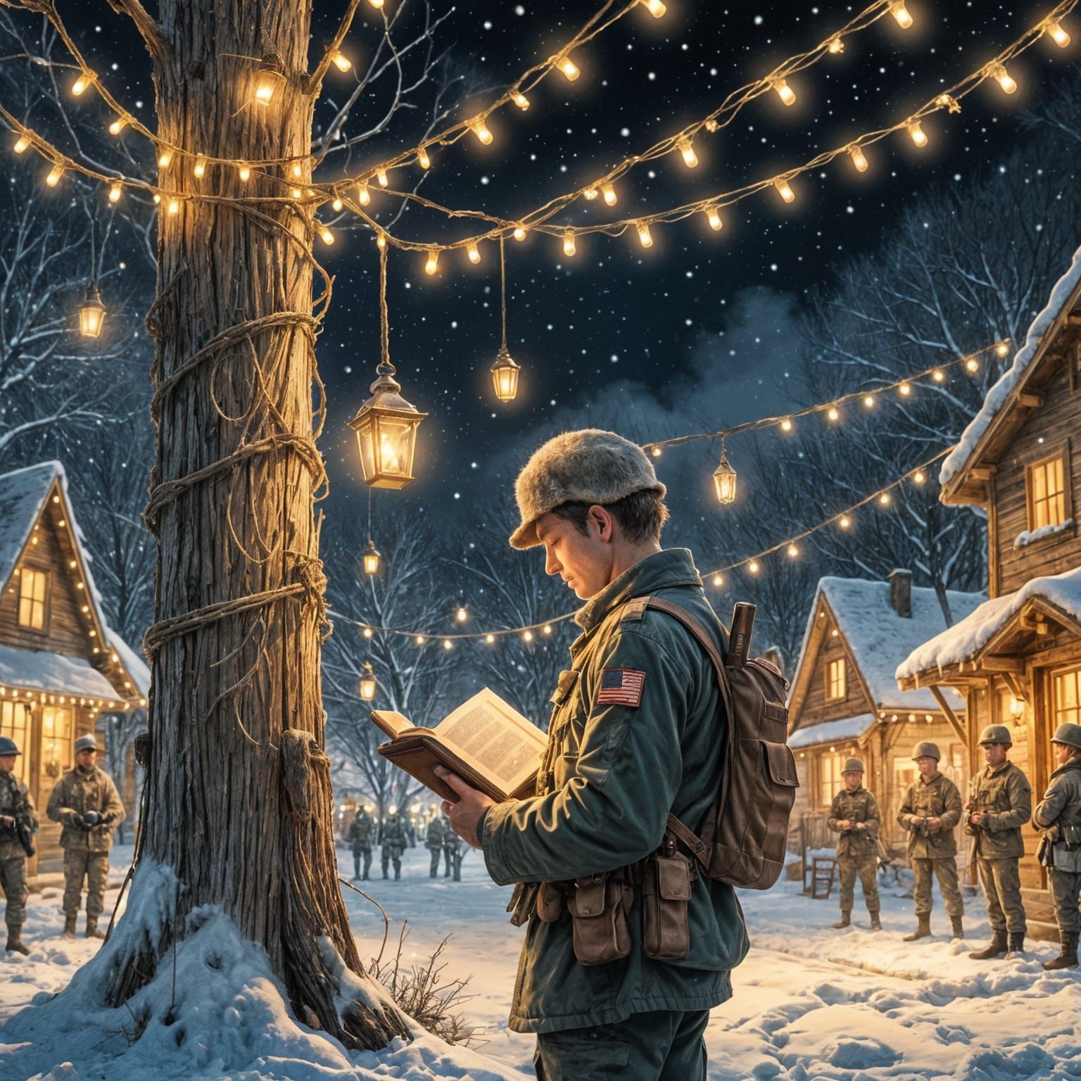 Winter Soldier's Christmas Message in a Glowing, Snowy Lands...