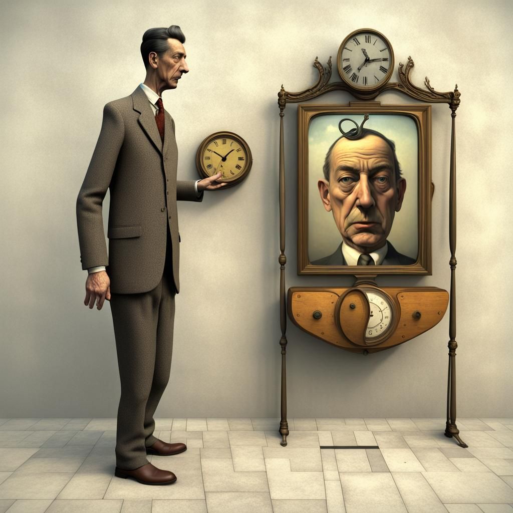 Surreal Dreamscape Character in Magic Realism Style
