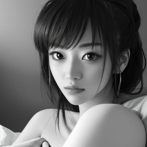 Sensual Portrait of a Young Woman in Red Leather Bikini