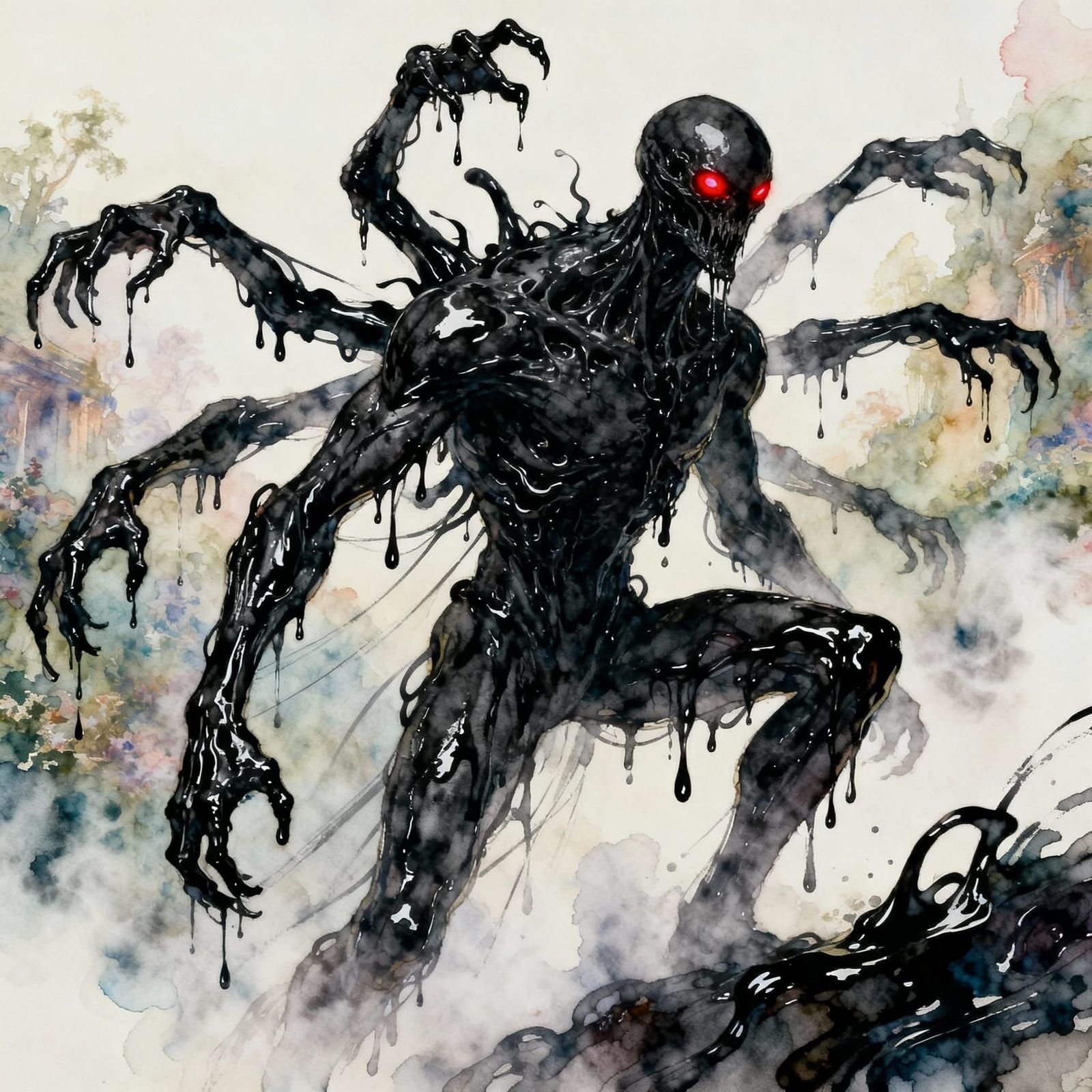 Sinister Ooze Juggernaut Monster Painting