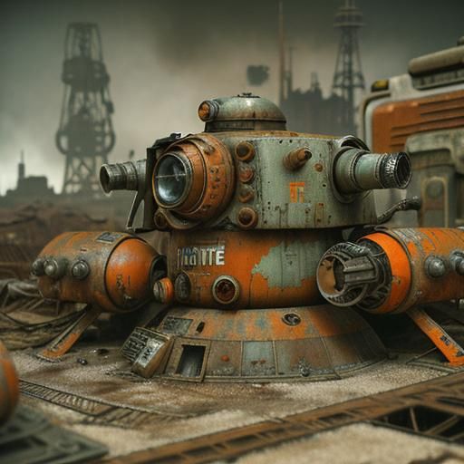 Gritty Retro Sci-Fi Diorama from Fallout Universe