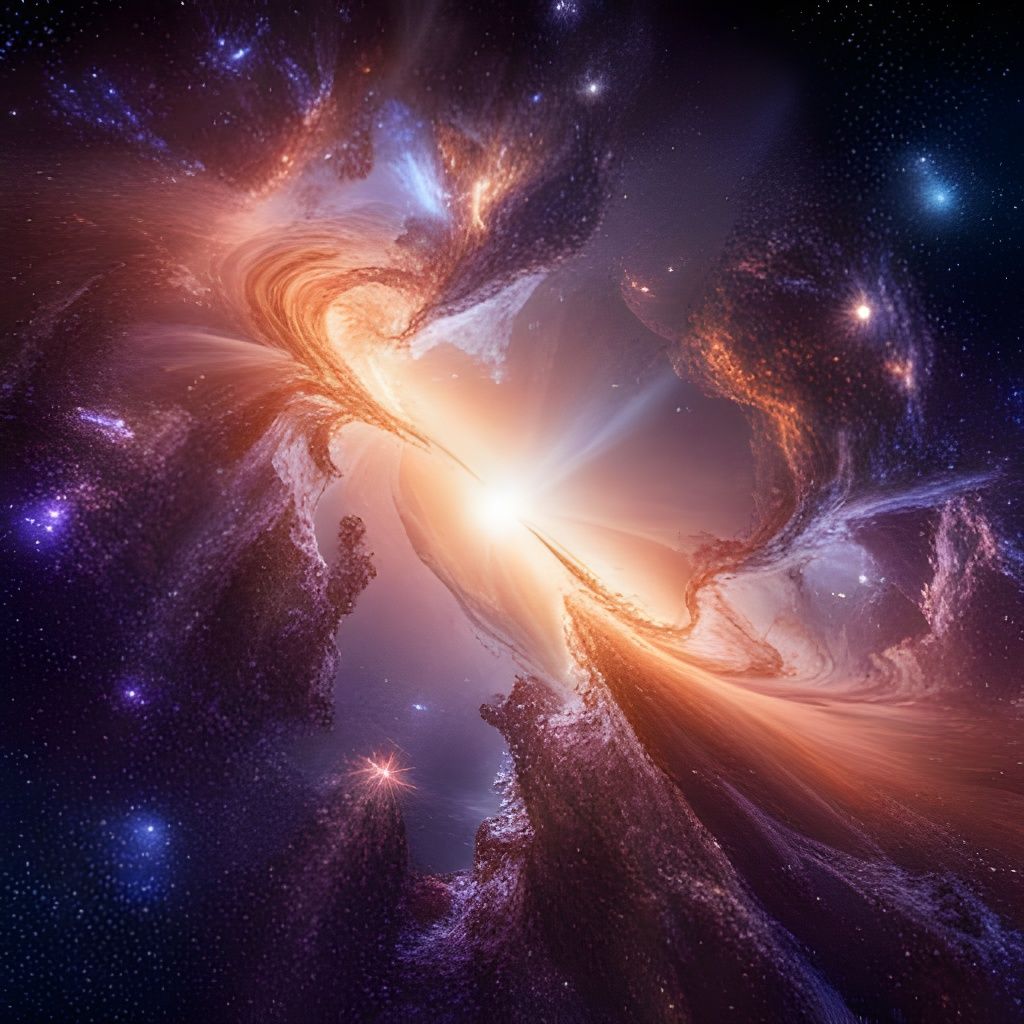 Galactic Collision of Broken Mirrors in HDR