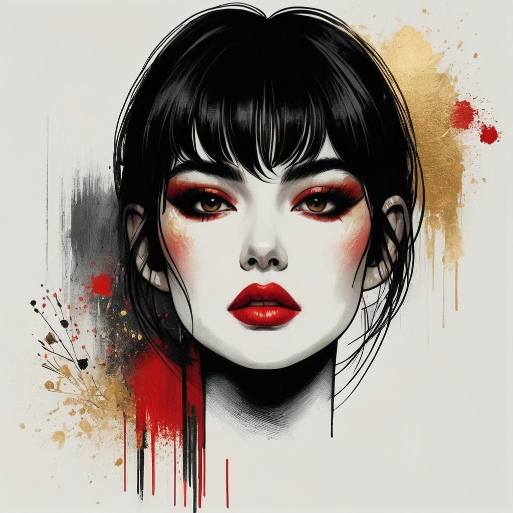 Baroque Portrait Painting of a Young Woman