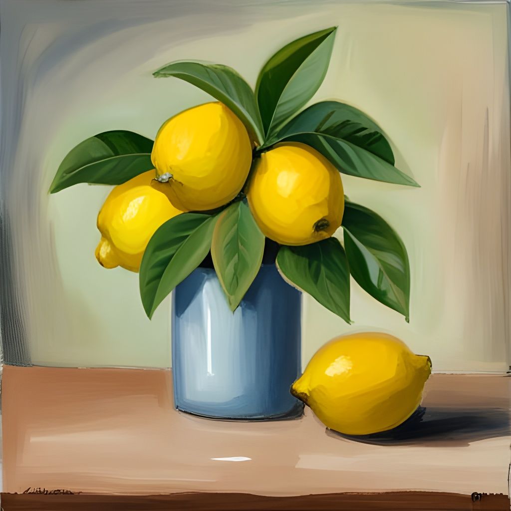 Vibrant Lemon Tree in Full Fruit