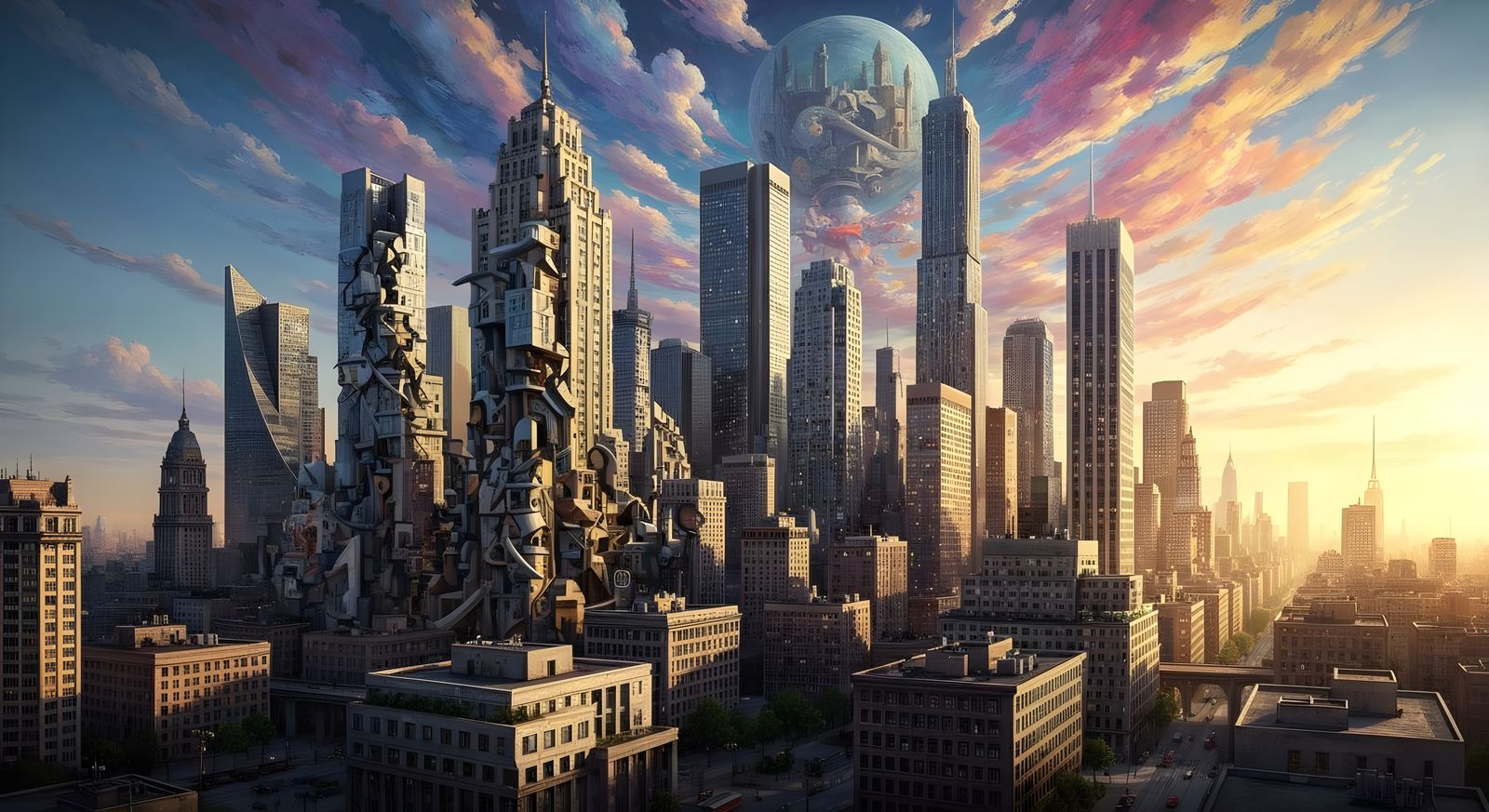 Astonishing City Skyline of Unseen Artforms