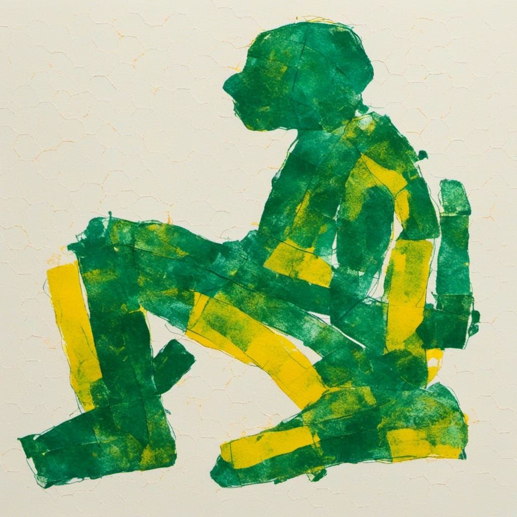 Sitting man