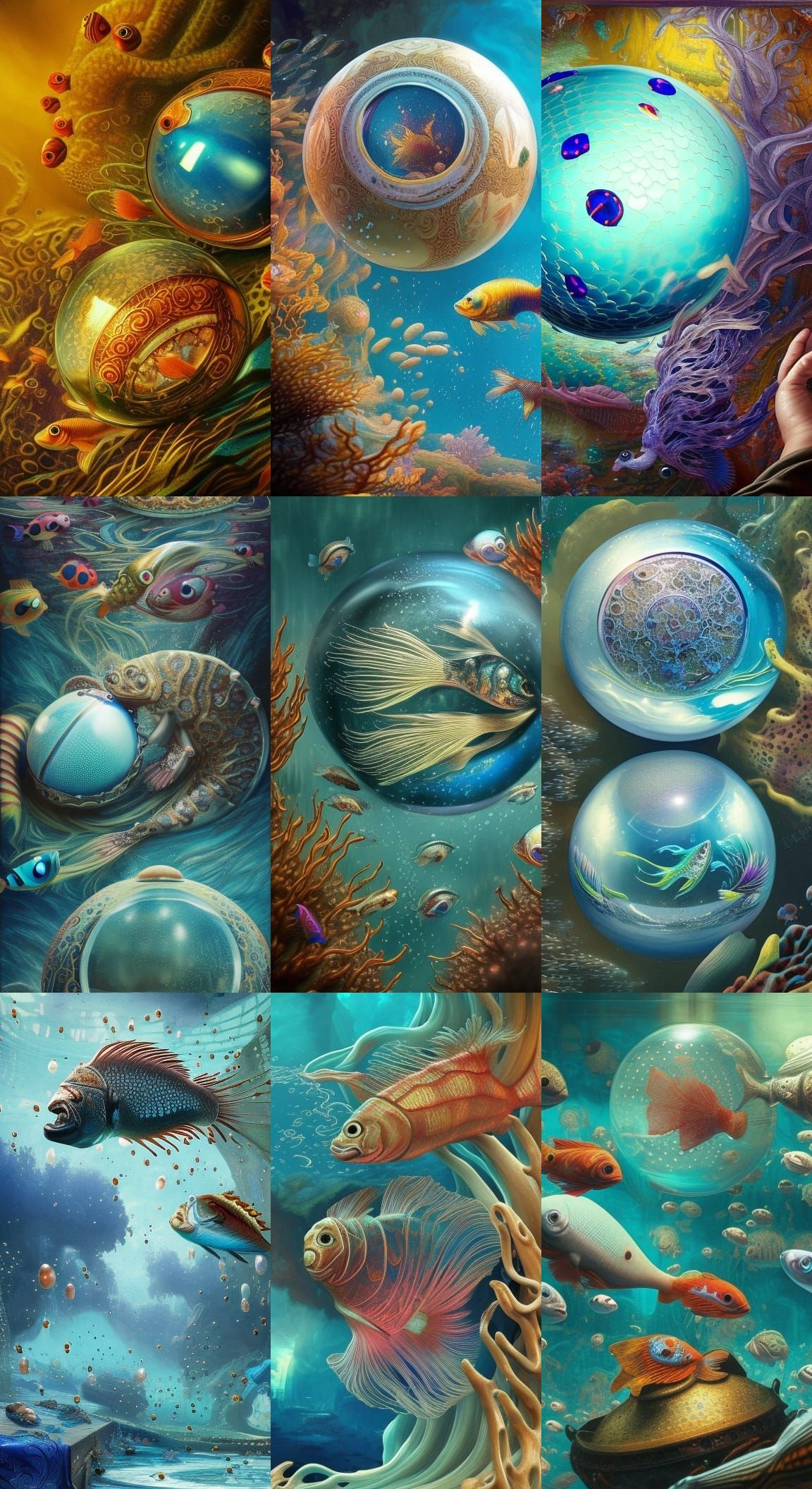 Fish and ball experiments
