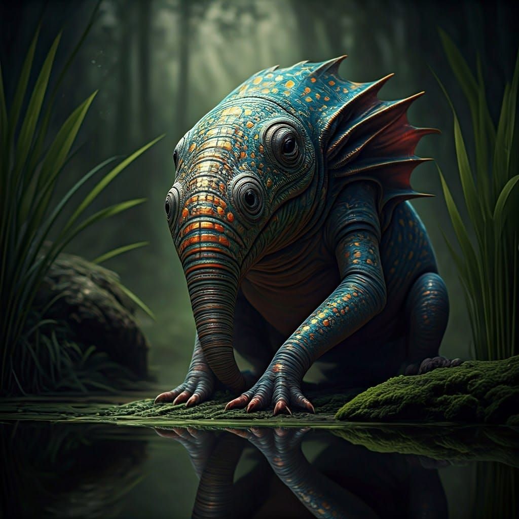 Unknown creature living among us (Aquarion Theropis?)