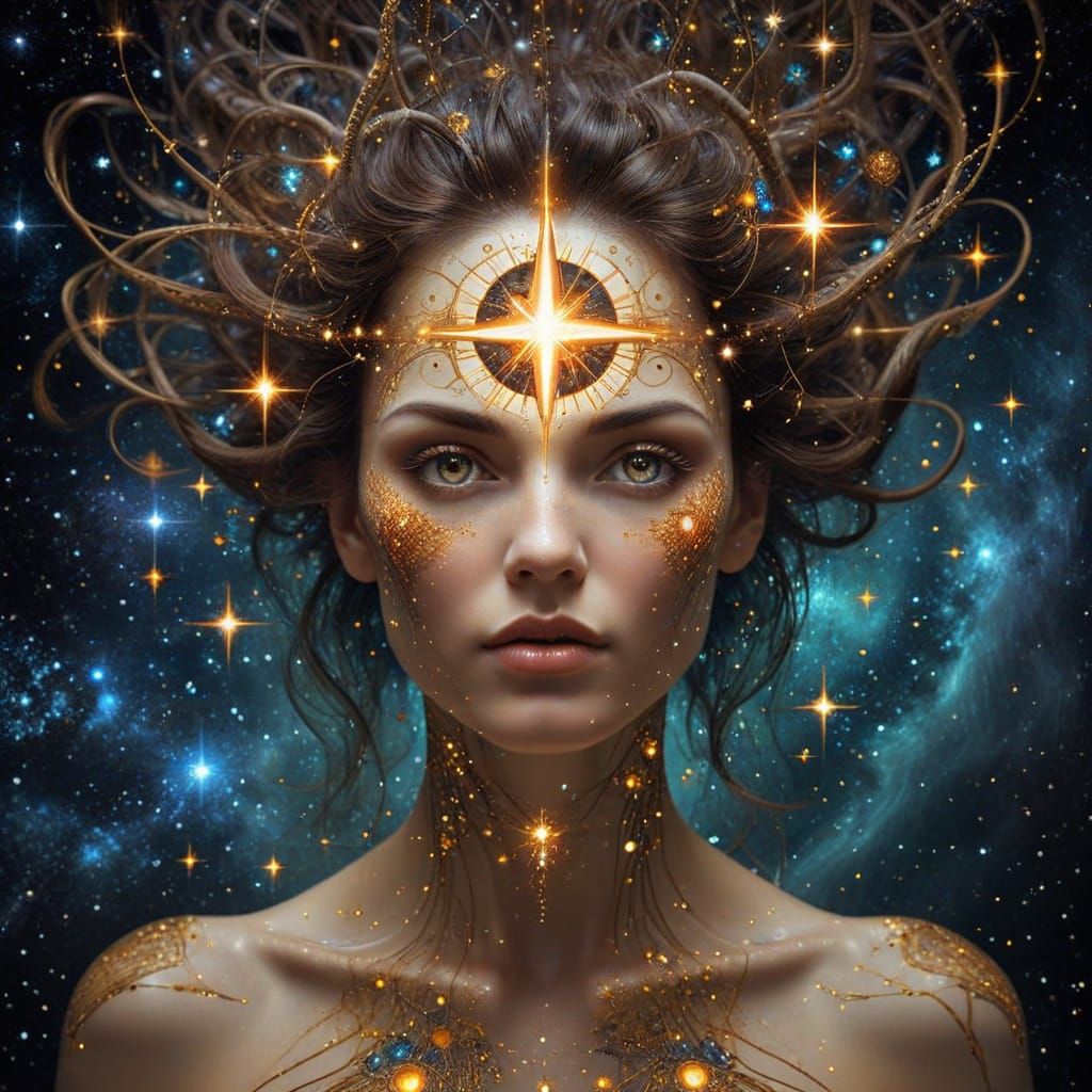 Starborn in Psychedelic Quantum Art