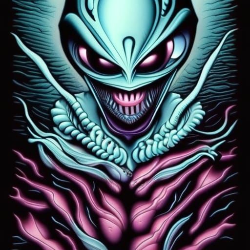 Monochromatic Alien Landscape by Joe Fenton