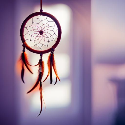 Dream Catcher in Bedroom Window: Natural Light Photography