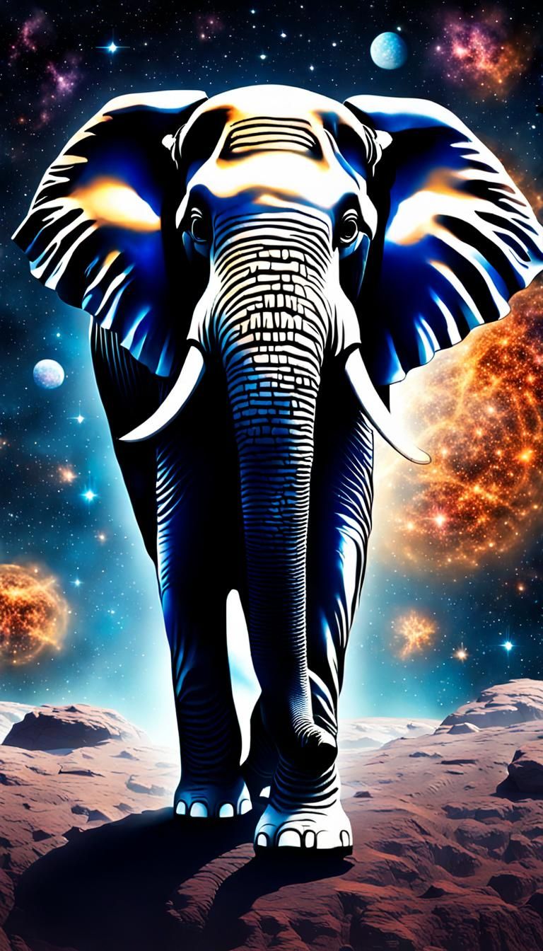 Galactic Elephant Marching Across the Cosmos
