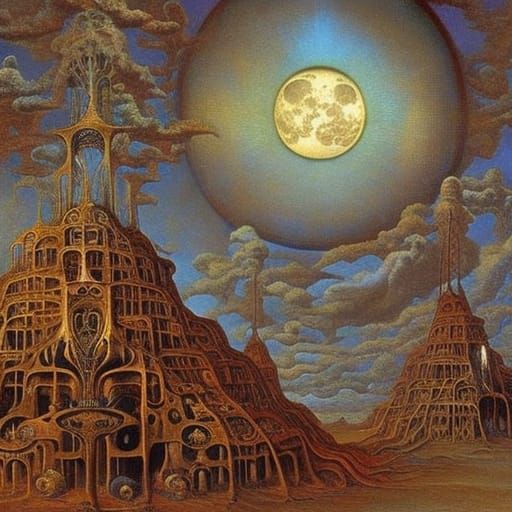 Surreal Alternate Reality Inspired by Gothic Art