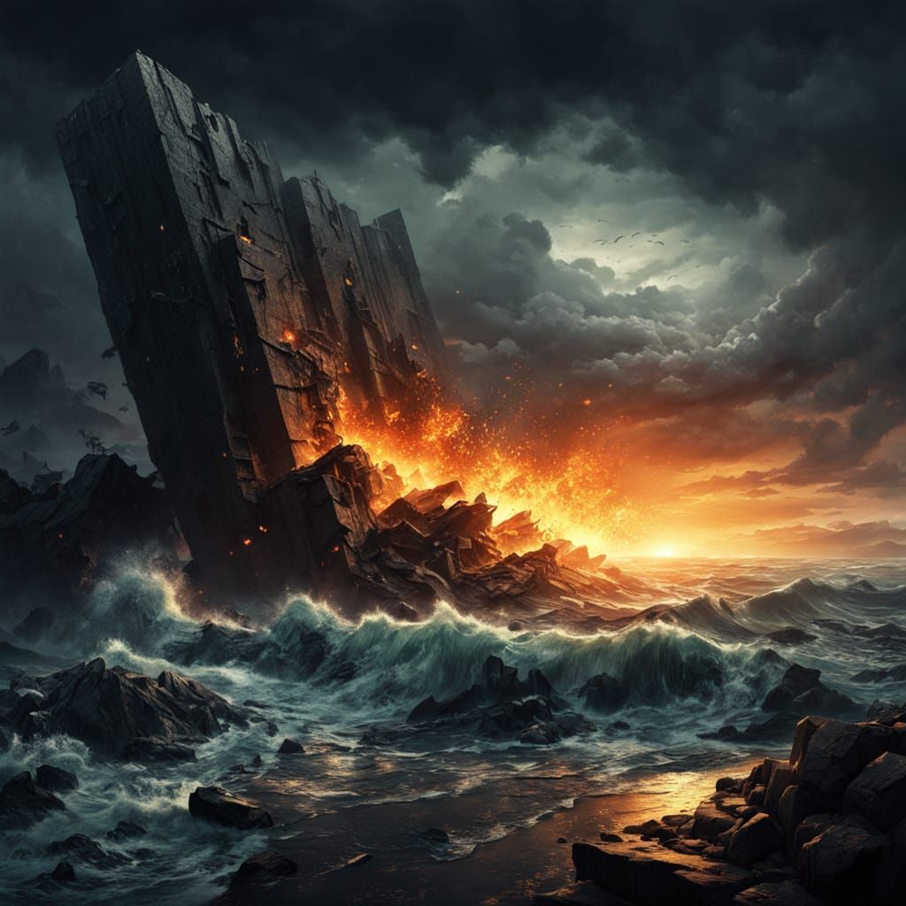 Cosmic Shards Reveal a Drowned Apocalypse