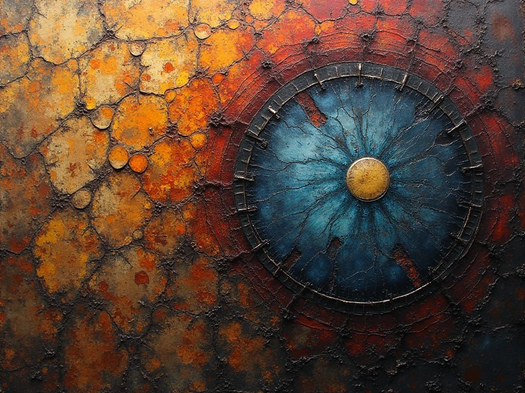 Stained Steel Art of Hollowness Alone Too Long