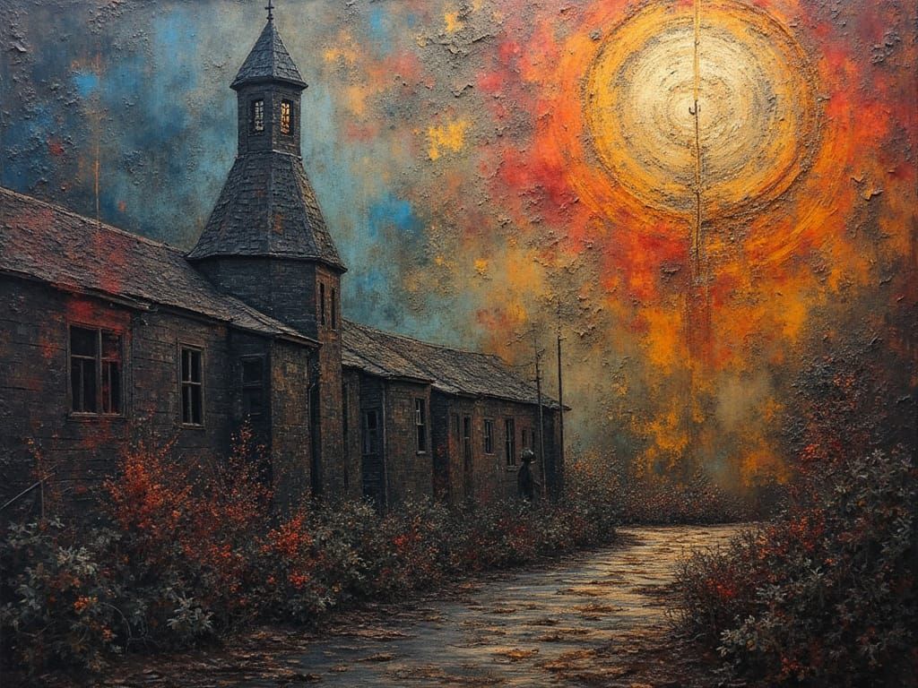 Stained Steel Art of Hollowness Alone Too Long