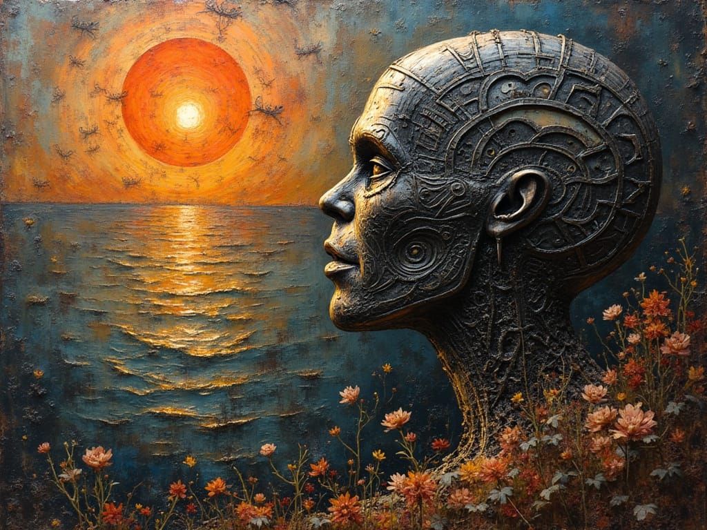 Stained Steel Art of Hollowness Alone Too Long