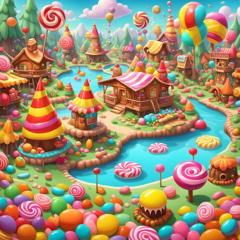Camp Lazlo in Whimsical Candyland Art Style