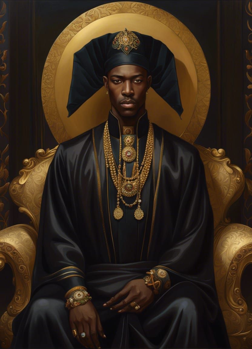 Senegalese Man in Boubou Portrait by Dittmann