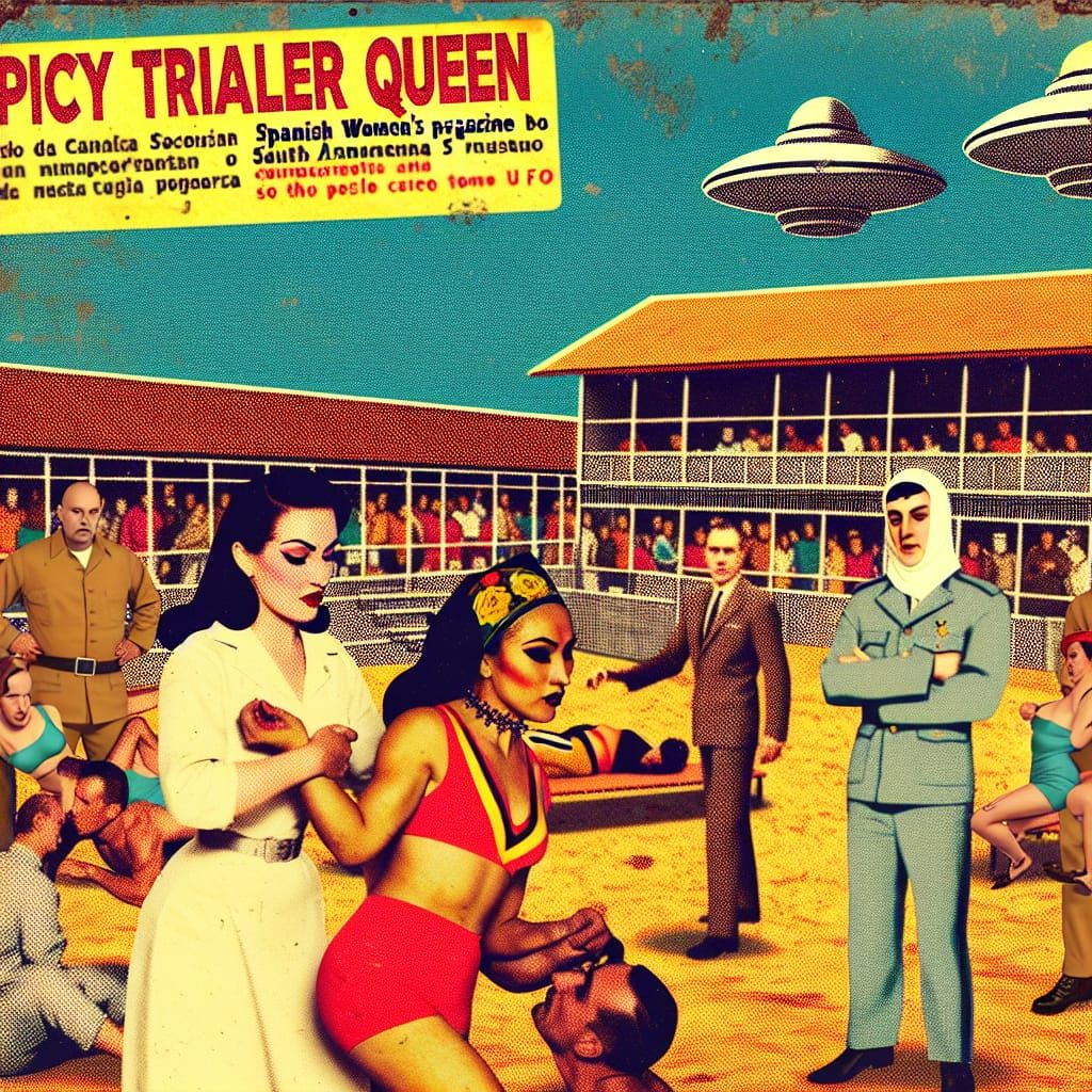 Vintage Crime Magazine Cover: Women's Prison Fight