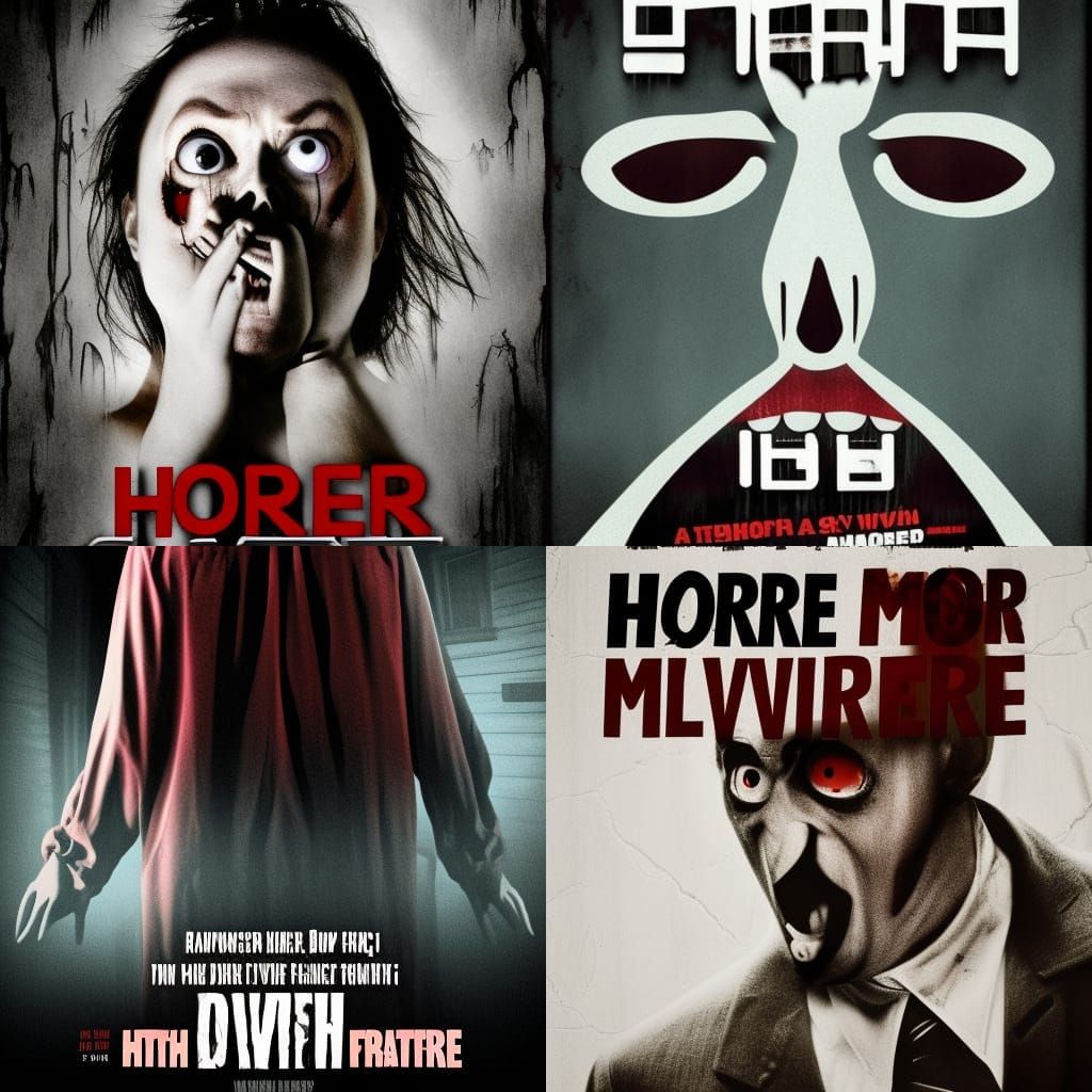 Scary Horror Movie Poster Design