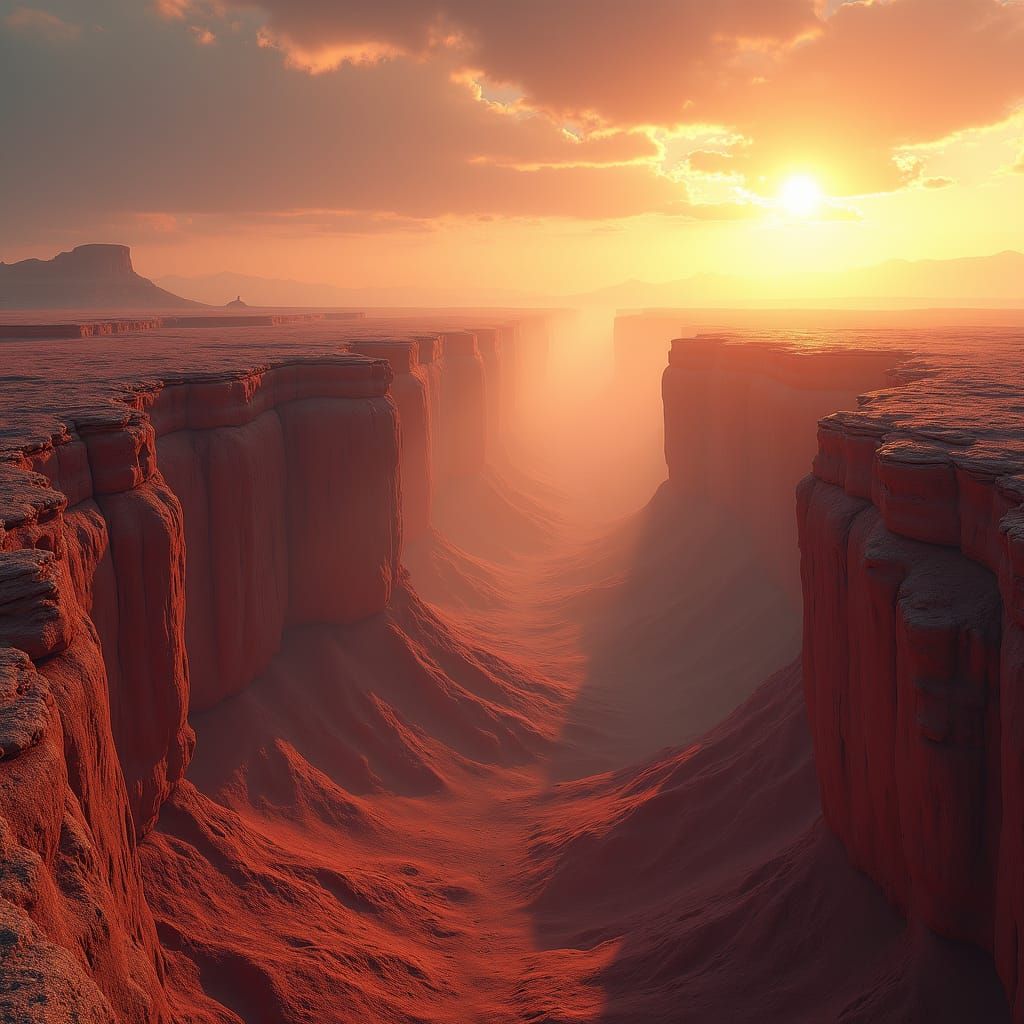 Arizona Vermilion Cliffs: Photorealistic Fantasy Landscape