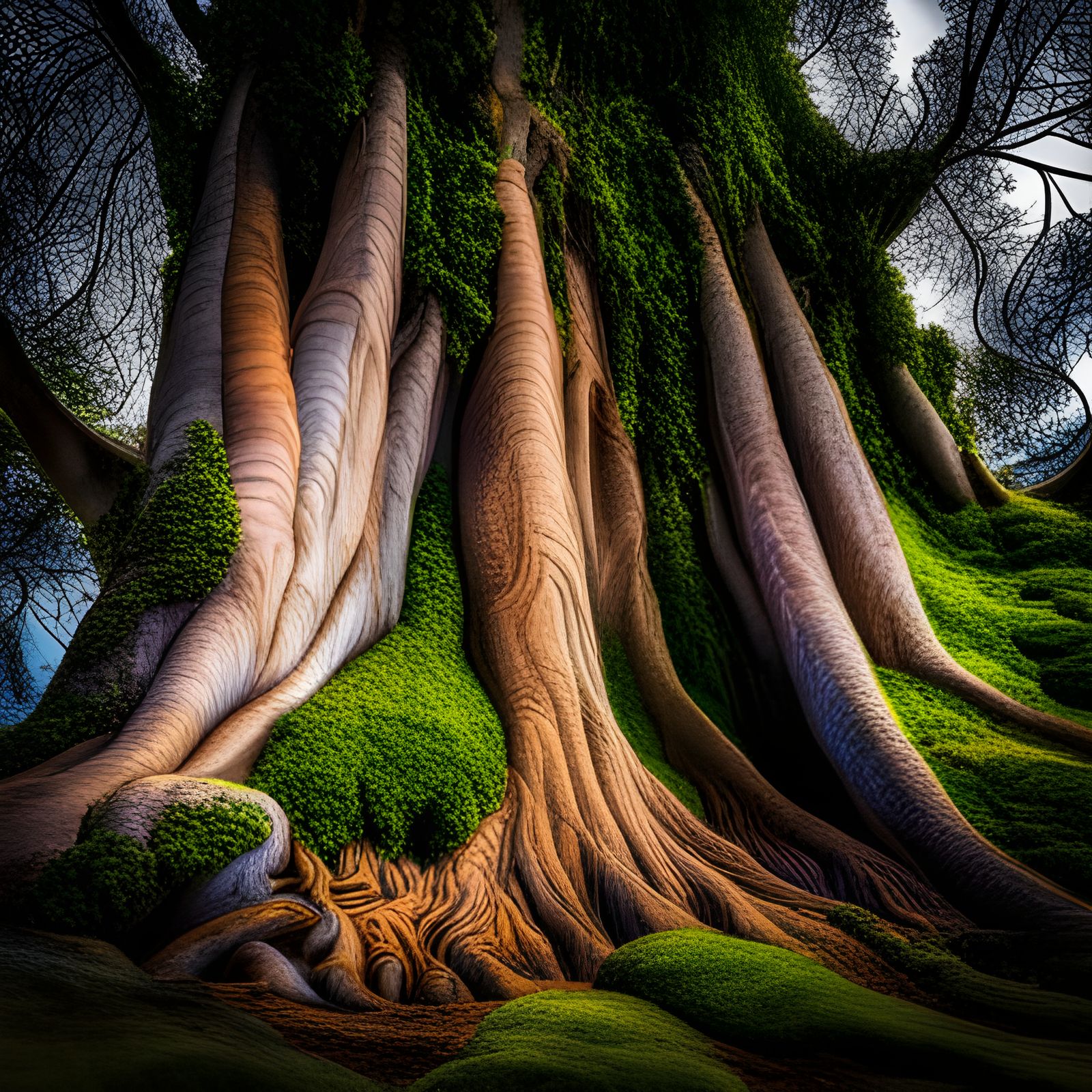 Faces Hidden in Nature: A Colorful Optical Illusion