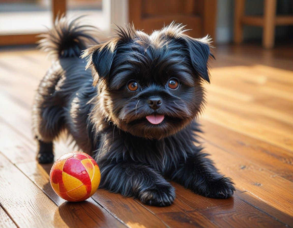 wee young Affenpinscher