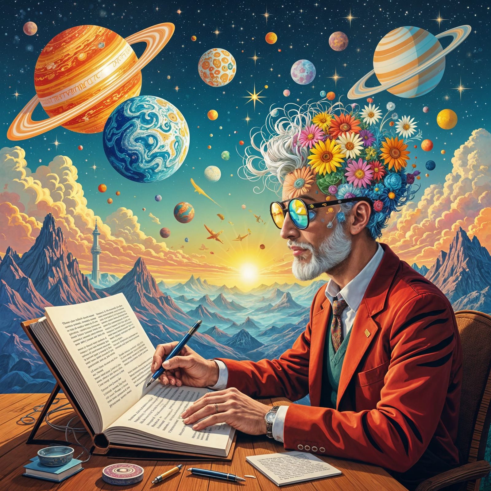 Psychedelic Surrealism of the Creative Writing Process