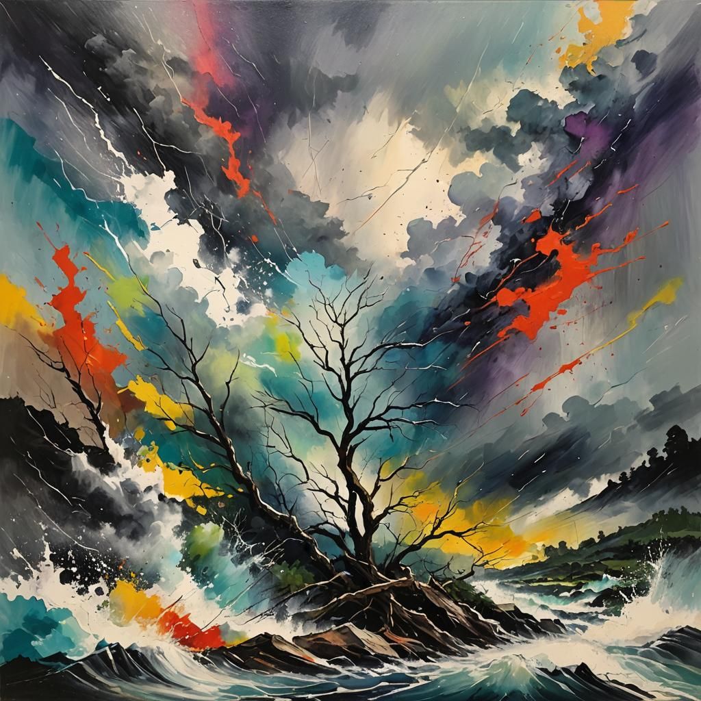 Emotive Painting: Hope After the Storm