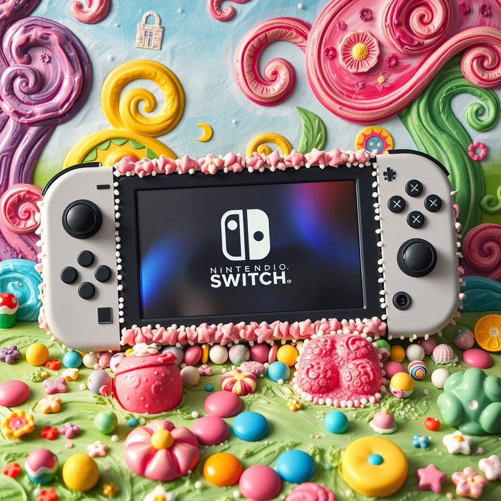 Candy Nintendo Switch in Dreamlike Candyland