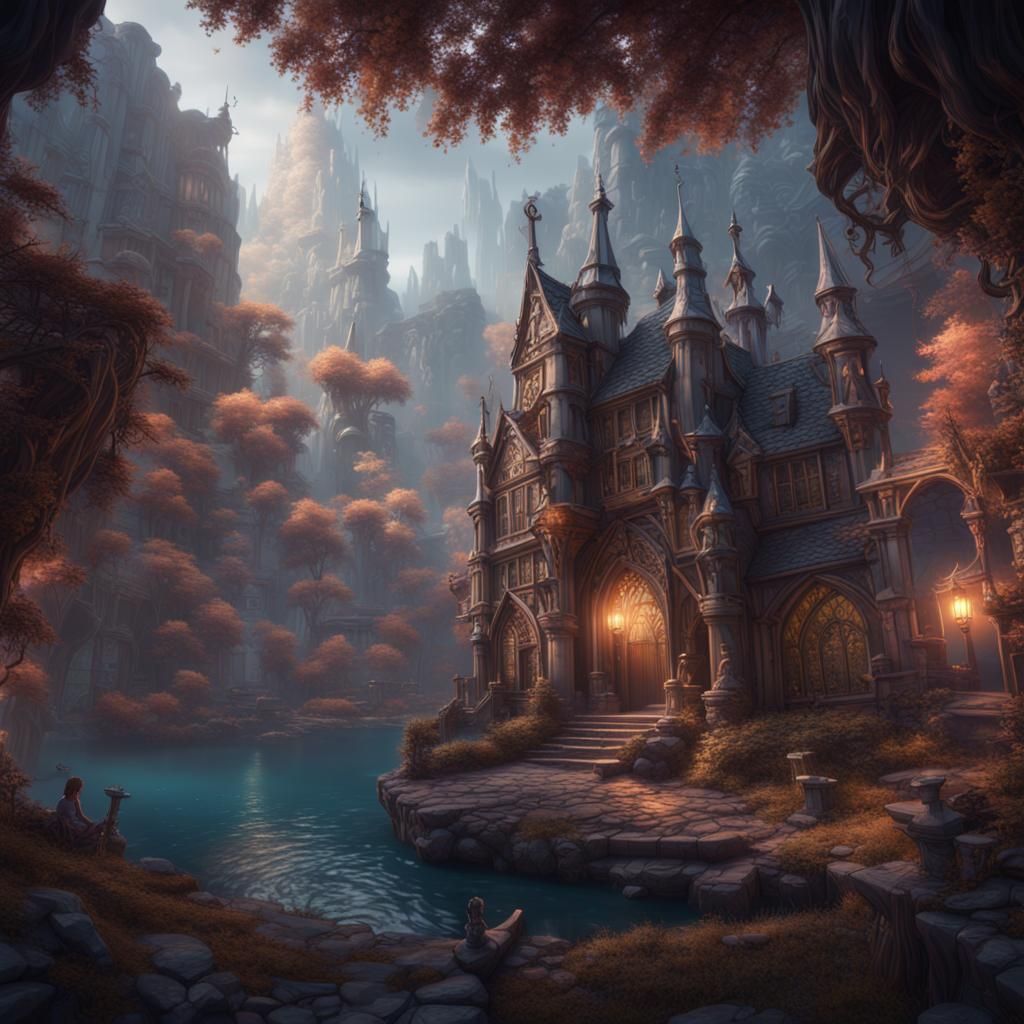 Fantastical Lullaby: Detailed Matte Painting
