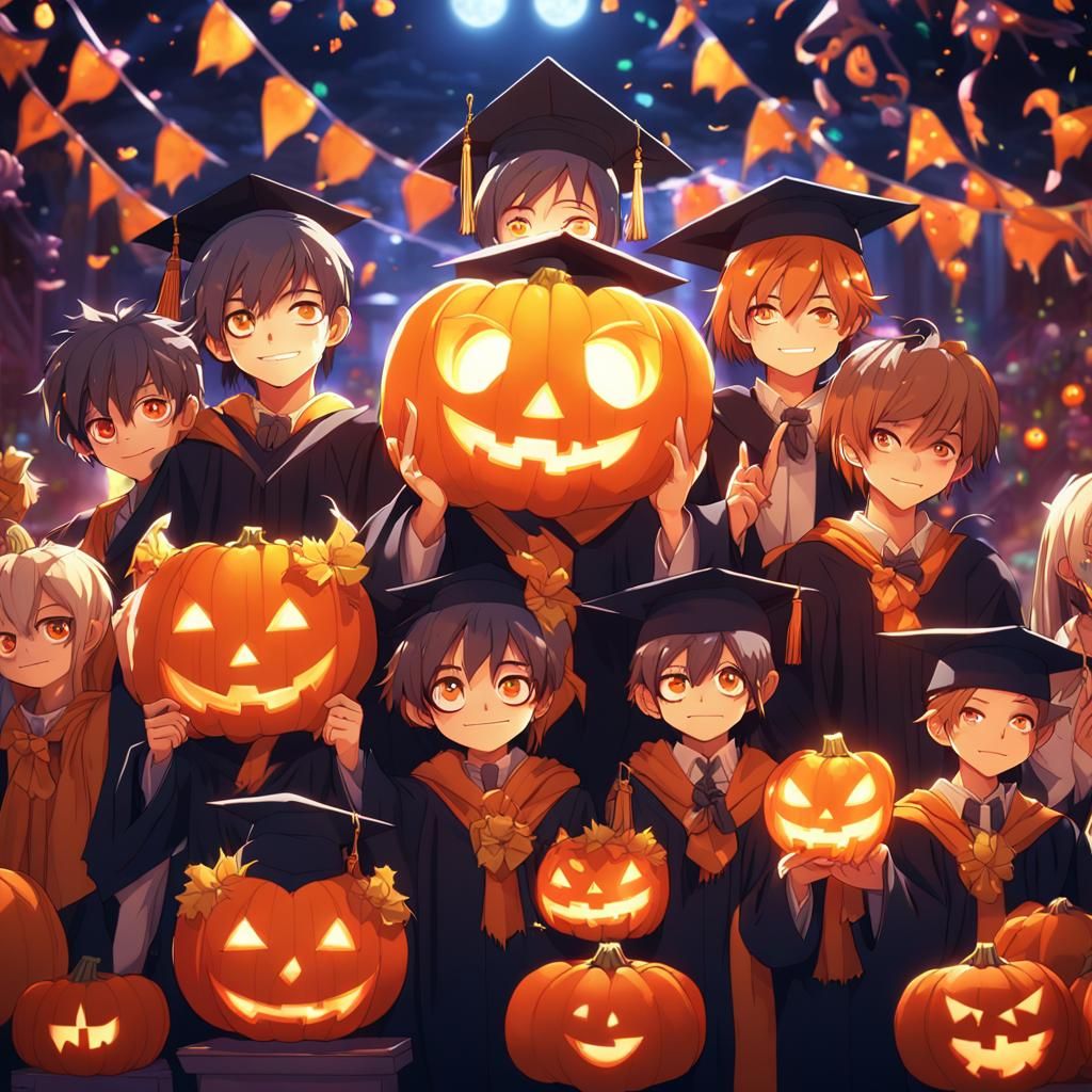 Monsters' Graduation Day in 3D Anime Style