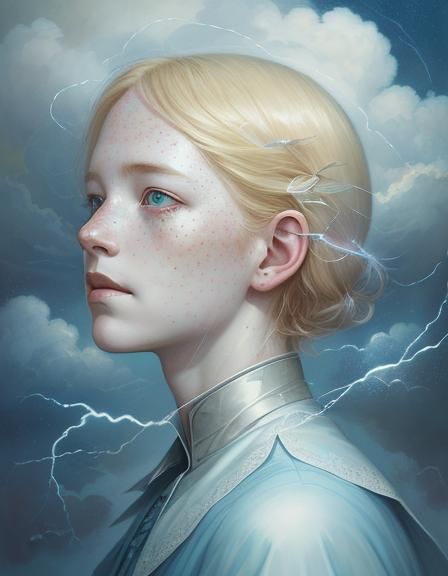 Air Witch Conjures a Storm in Portrait Style