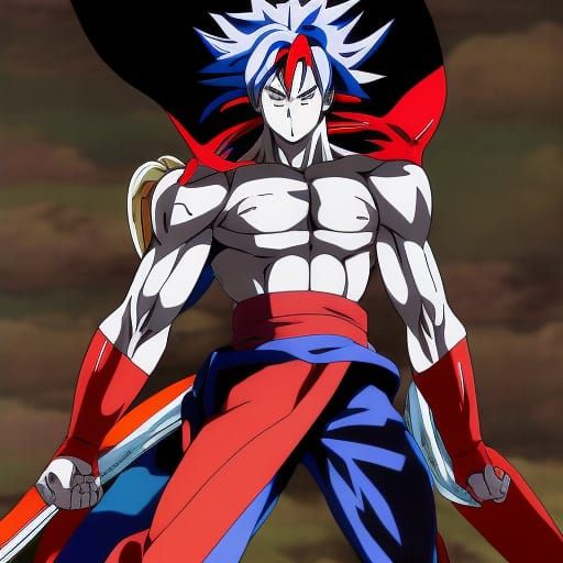 Goku as Castlevania Character in Anime Style