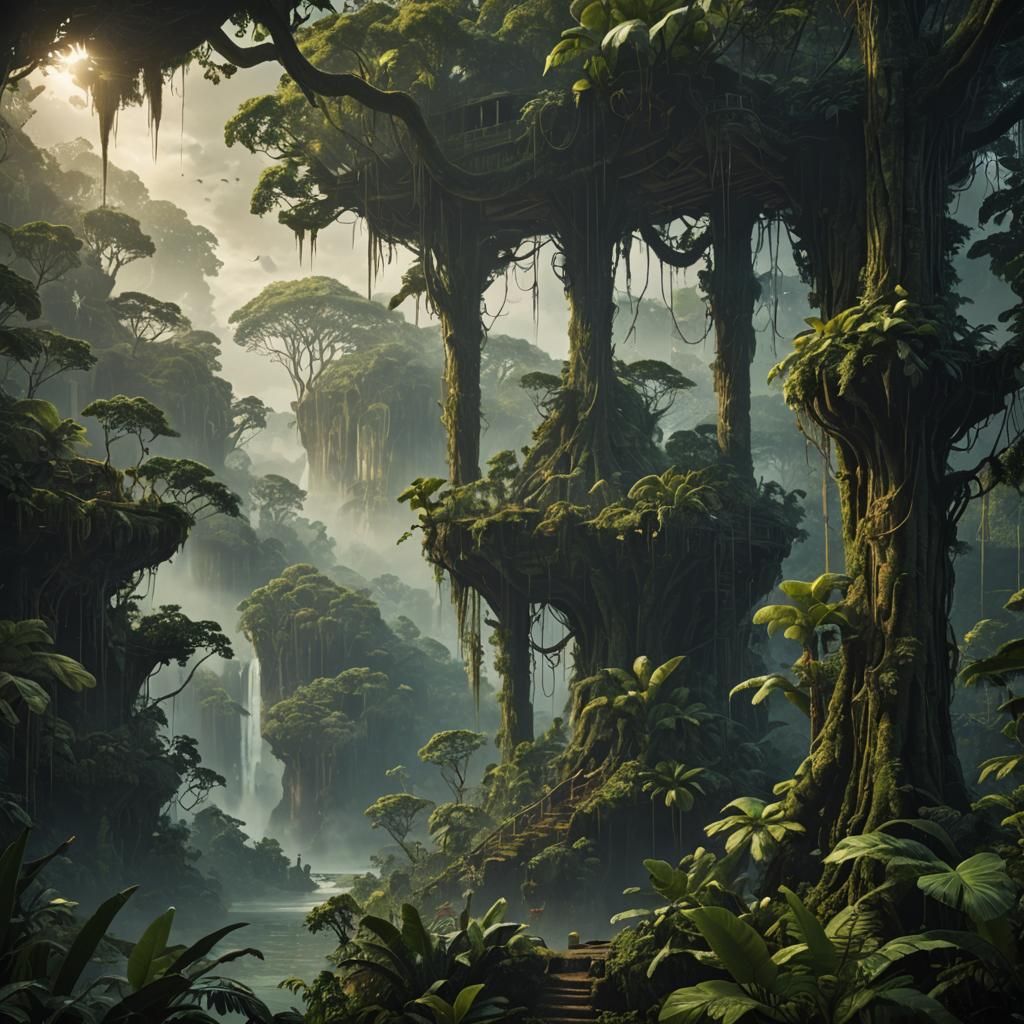 Epic Amazonia Digital Matte Painting