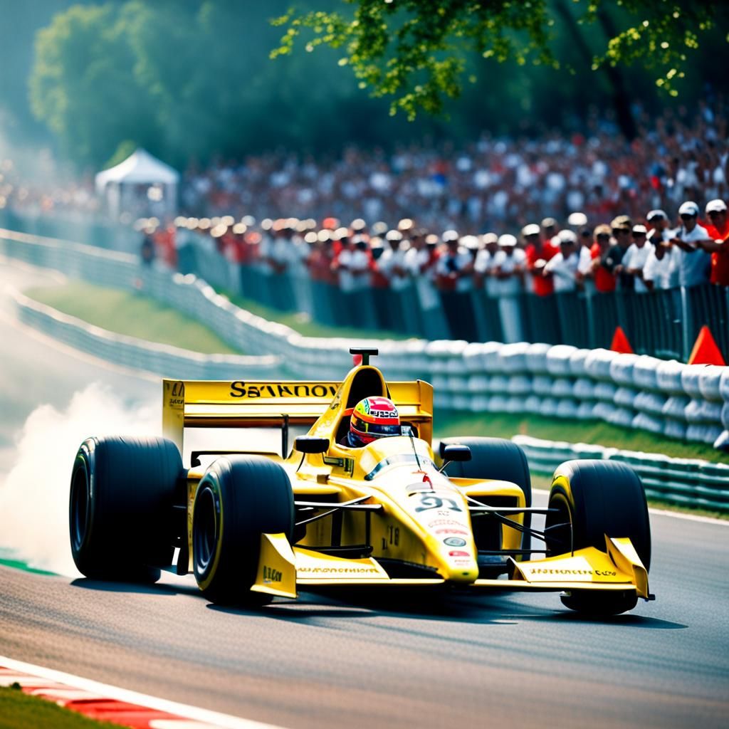 Ayrton Senna Wins Race: Professional Photography