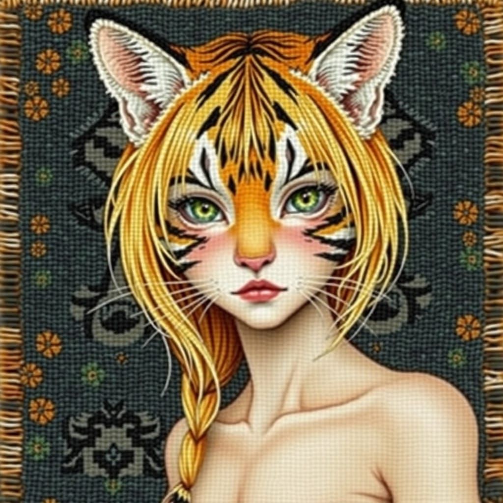 Tigapup Tapestry