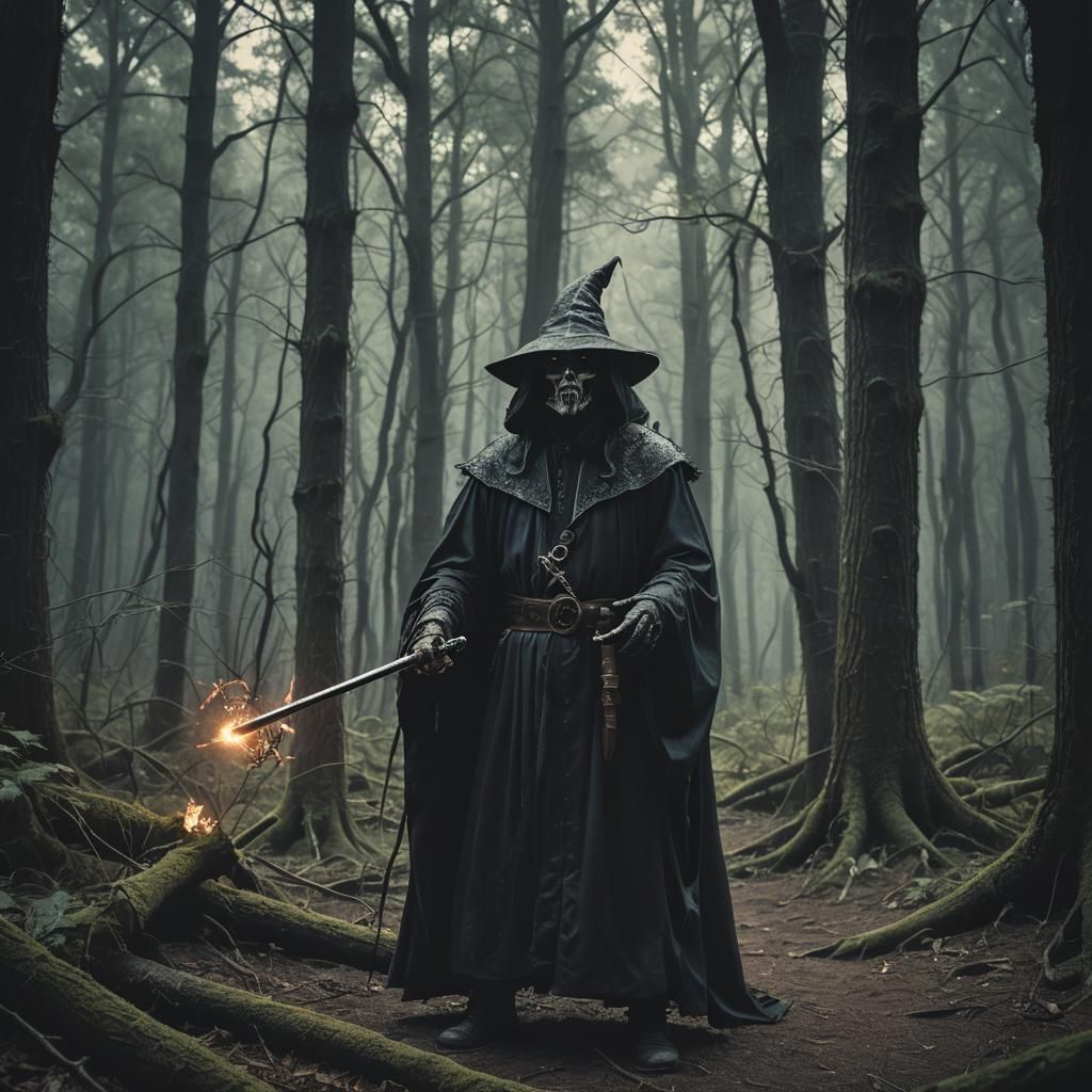 Dark Mystic Masterpiece in Cinematic Film Style