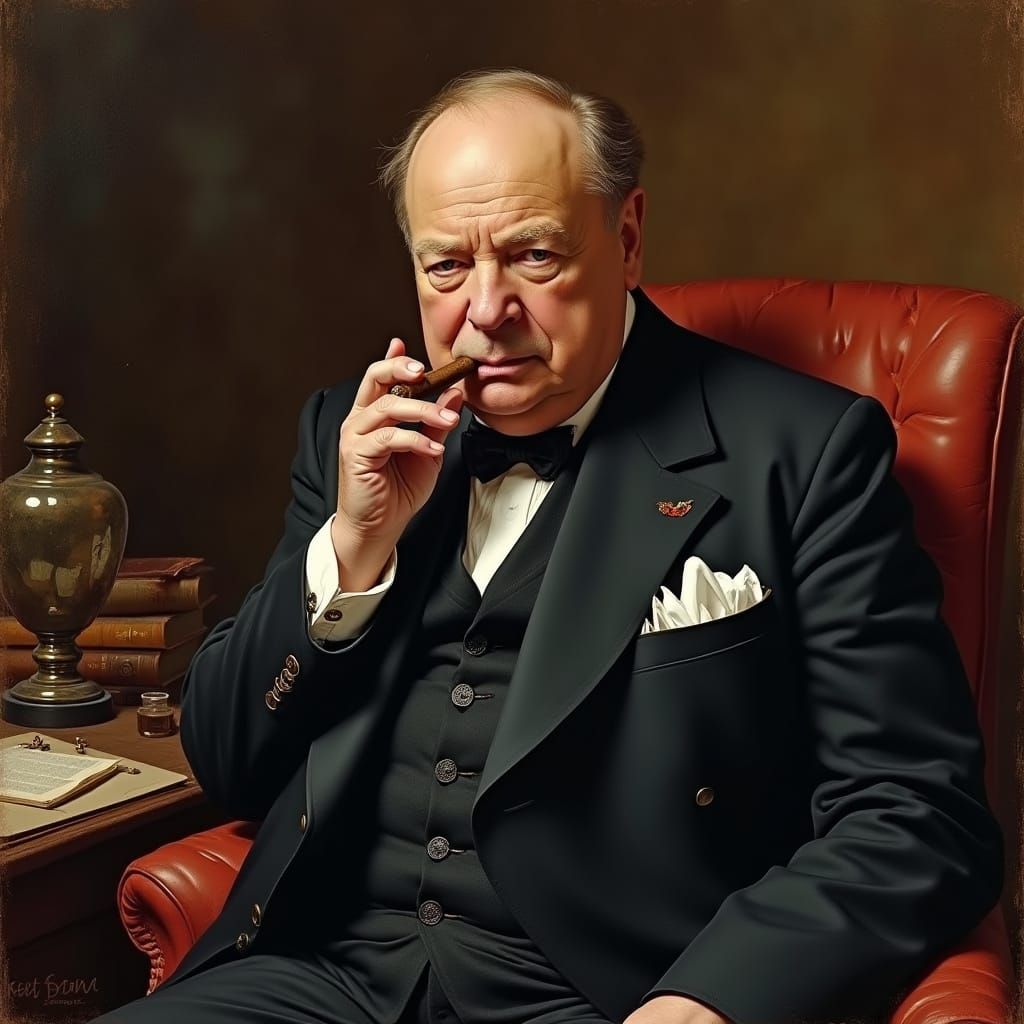 Winston Churchill in Traditional English Study