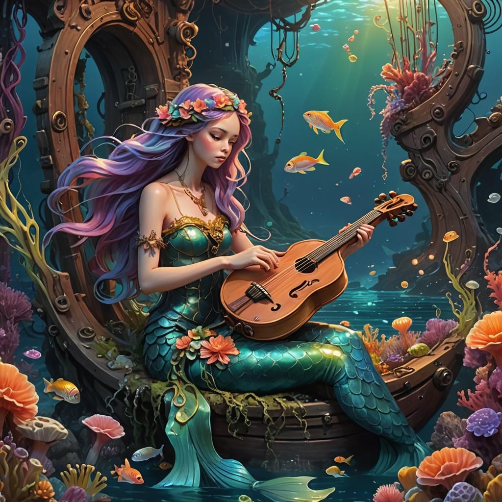 Mermaid's Lyre: Fantastical Realism on a Shipwreck