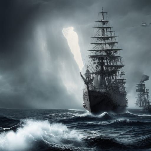 The Flying Dutchman: A Haunting Battleship